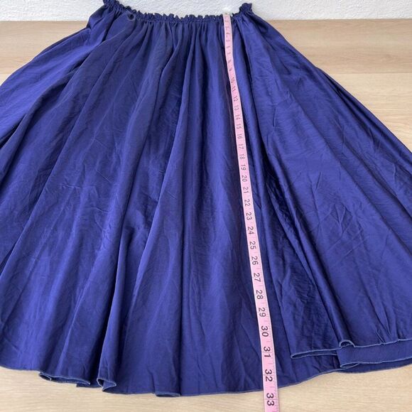 NWT BOURIE Runway Cobalt Blue Plisse Midi Skirt With Pockets US Sz M / Korean L - Picture 10 of 14